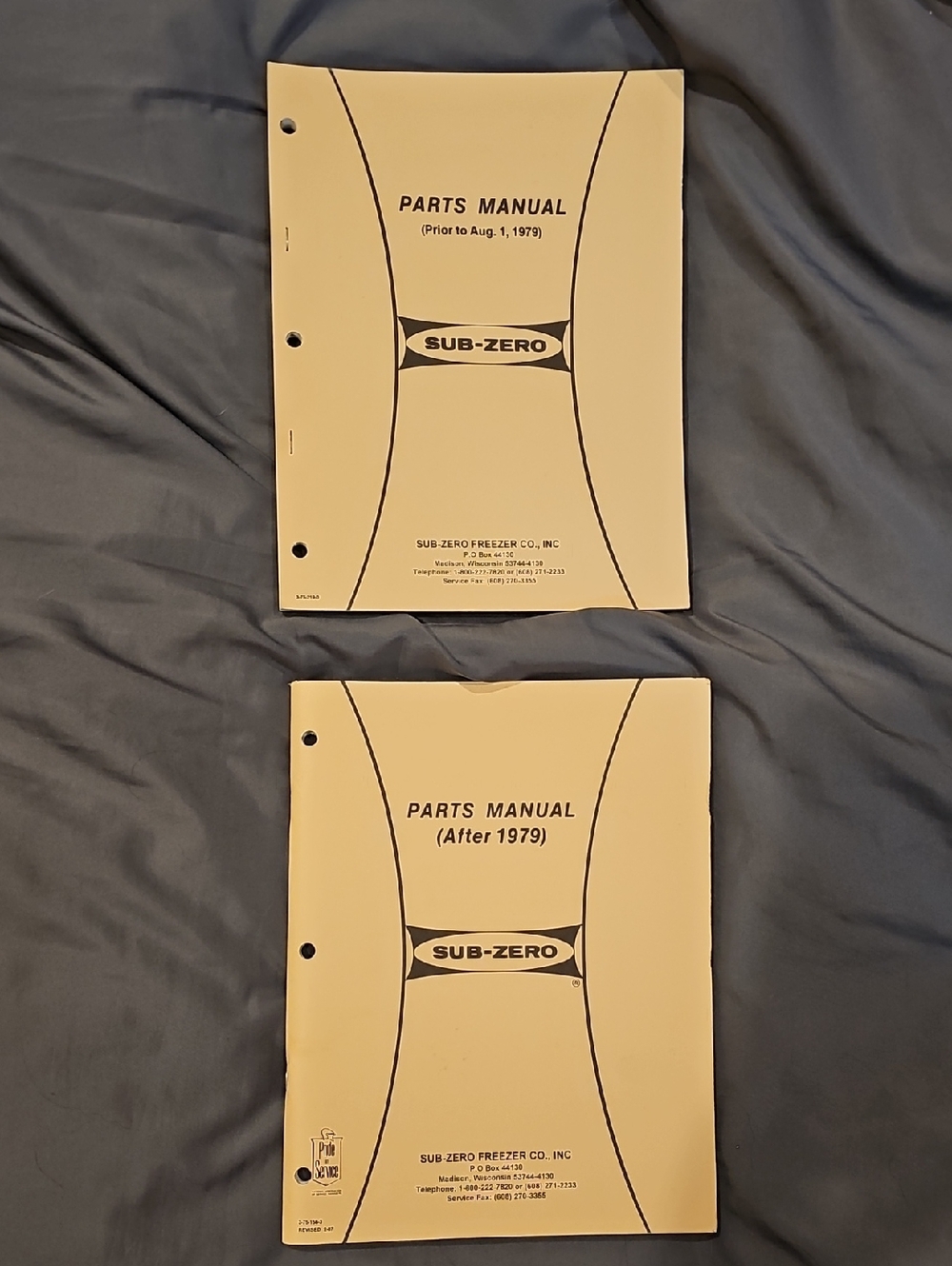 Sub-Zero Parts Manuals Prior To And After 1979 Diagrams Appliance Schematics
